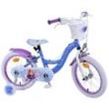 Kinderfahrrad Disney Frozen 2 für Mädchen 16 Zoll Kinderrad Blau/Lila