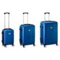 Hartschalenkoffer-Set Exopack 3-tlg. blau