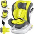 KIDIZ® Kindersitz Baby Autositz Kinderautositz Isofix Top Tether 360° drehbar Gruppe 0/1/2/3 ab Geburt 0-36kg Mit Sonnenschutzdach Seitenschutz 5 Punkt Gurt Kopfstützenverstellung ECE R 129/03