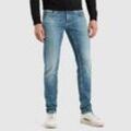 Slim-fit-Jeans PME LEGEND "Legend XV Denim", Herren, Gr. 30, Länge 34, blau (bright blau), Denim/Jeans, Obermaterial: 98% Baumwolle, 2% Elasthan, Jeans