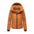 Winterjacke MARIKOO "Samuiaa XVI", Damen, Gr. S, bunt (rusty cinnamon), Obermaterial: 100% Polyester; Futter: 100% Polyester; Wattierung: 100% Polyester; Ärmelfutter: 100% Polyester, Jacken, mit Kapuze