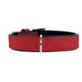 Halsband Softie 60 nickel rot/schwarz