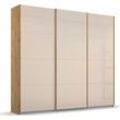 Schwebetürenschrank RAUCH "Koluna", beige (eiche artisan, glas champagner), B:203cm H:210cm T:62cm, Holzwerkstoff, Schränke, Glasfront, inkl. 2 Innenschubladen sowie extra Böden