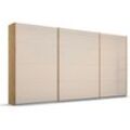 Schwebetürenschrank RAUCH "Koluna", beige (eiche artisan, glas champagner), B:360cm H:210cm T:62cm, Holzwerkstoff, Schränke, Glasfront, inkl. 2 Innenschubladen sowie extra Böden