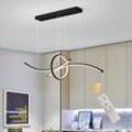 Moderne Pendelleuchten Esstisch Dimmbare Pendelleuchten mit Fernbedienung Schwarz Esstischlampe Hängeleuchte für Esszimmer, Esstisch, Küche, Büro,