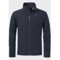 Fleecejacke SCHÖFFEL "Hiking Fleece Jk Style Ghedina MNS", Herren, Gr. 56, blau (8820, blau), Oberstoff : 100% Polyester, sportlich, regular fit, hoch geschlossener Ausschnitt, Langarm, Jacken