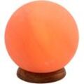 HIMALAYA SALT DREAMS Salzkristall-Tischlampe "Planet", orange, H: 16cm, Lampen, Handgefertigt aus Salzkristall - jeder Stein ein Unikat, ca.1,9 kg