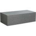 Finebuy - Couchtisch monobloc in Beton-Optik Grau, Design Wohnzimmertisch Cube Eckig, Lounge Sofatisch, Stubentisch Modern