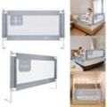 Bettgitter Bettgitter Bettschutzgitter Kinderbettgitter 180cm Babybettgitter Rausfallschutz höhenverstellbar für Babys und Kinder Hengmei