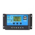 30A 12V/24V Intelligente Batterie Solar Panel Laderegler Regler mit 5V Dual usb Port lcd Display (30A)