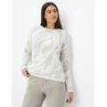 Brax Damen Strickpullover Style LANA, Hellgrau, Gr. 34