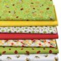 Patchwork- und Quiltpaket "Bienen & Marienkäfer", grün-color