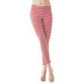 Leggings "Ringel", rot/weiß