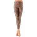 Leggings "Leo", braun/schwarz