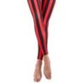 Leggings "Streifen", rot/schwarz