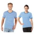 Kurzärmeliges Ringelshirt "Blue Stripes" unisex