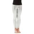 Kinder-Lack-Leggings, silber