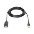 DIGITUS USB 2.0 USB-Kabel DA-70130-4 5,0 m schwarz, 1 St.