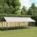 Bonnevie - Outdoor-Hundezwinger,Hundekäfig,Hundehaus mit Dach 400x200x150 cm NCIEN10388