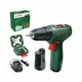 Bosch Akku-Zweigang-Bohrschrauber EasyDrill 1200, incl. 2x Akku PBA 1,5 Ah, Ladegerät, 34-tlg. Zubehörset, Tragekoffer