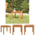 The Living Store Couchtisch 40x40x36 cm Massivholz Akazie - Gartentische - Braun