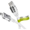 GOOBAY Ethernet-Kabel CAT6 USB-C 3.1 auf RJ45, 3m, weiß