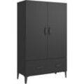 Highboard Schwarz 70x31x115 cm Holzwerkstoff Vidaxl