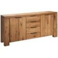 Anrichte SCHÖSSWENDER "Oviedo", braun (wildeiche massiv), B:180cm H:88,40cm T:45cm, FSC-zertifiziertes Massivholz, Sideboards, Sideboard, Breite 180 cm