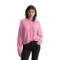 Strickpullover MARC O'POLO DENIM "aus flauschigem Alpakawolle-Mix" Gr. M, pink Damen Pullover