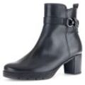 Stiefelette GABOR "St.Tropez" Gr. 37, schwarz Damen Schuhe Blockabsatz, Businesschuh in bequemer Weite G (= weit)