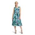 Cocktailkleid VERA MONT "Vera Mont Cocktailkleid mit Print" Gr. 36, Normalgrößen, grün (emerald, grün), Damen, Chiffon, Obermaterial: 100% Polyester. Futter: 95% Polyester, 5% Elasthan., Kleider, Druck