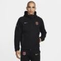 FC Barcelona Tech Fleece Windrunner Nike Fußball-Kapuzenjacke (Herren) - Schwarz