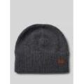 Beanie mit Label-Applikation Modell 'LACKE'