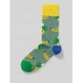 Socken mit Motiv-Stitching Modell 'Peeled Banana'