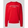 Regular Fit Sweatshirt mit Label-Schriftzug