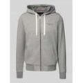 Regular Fit Sweatjacke mit Kapuze