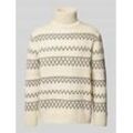 Strickpullover mit Rollkragen