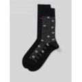 Socken mit Logo-Stitching im 2er-Pack