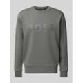 Sweatshirt mit Label-Schriftzug Modell 'Salbo'