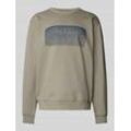 Sweatshirt mit Label-Print