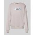 Sweatshirt mit Label-Print