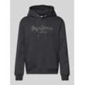 Hoodie mit Label-Stitching Modell 'New Nouvel'