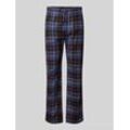 Regular Fit Pyjama-Hose aus reiner Baumwolle