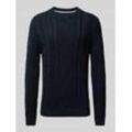 Regular Fit Strickpullover aus reiner Baumwolle