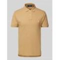 Slim Fit Poloshirt aus reiner Baumwolle mit Logo-Stitching