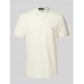 Custom Slim Fit Poloshirt mit Label-Stitching