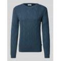 Strickpullover mit Rundhalsausschnitt