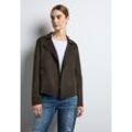 Jackenblazer STREET ONE Gr. 36, grün (deep smoky green) Damen Blazer mit Reverskragen