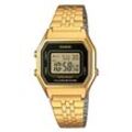 Chronograph CASIO VINTAGE "LA680WEGA-1ER", gold (goldfarben), Armbanduhren, Damen, Quarzuhr, Armbanduhr, Damenuhr, digital, Datum, Stoppfunktion