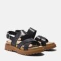 Sandale TIMBERLAND "Clairemont Way CROSS STRAP SANDAL" Gr. 36 (5,5), schwarz (blk full gra) Schuhe